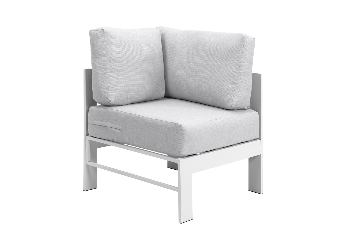 Staffora 6 Piece All Weather Aluminum Sectional with Cushions and Coffee Table