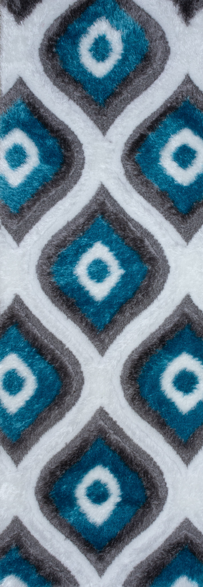 Colibri Shaggy 3D Gold Black Area Rug 151