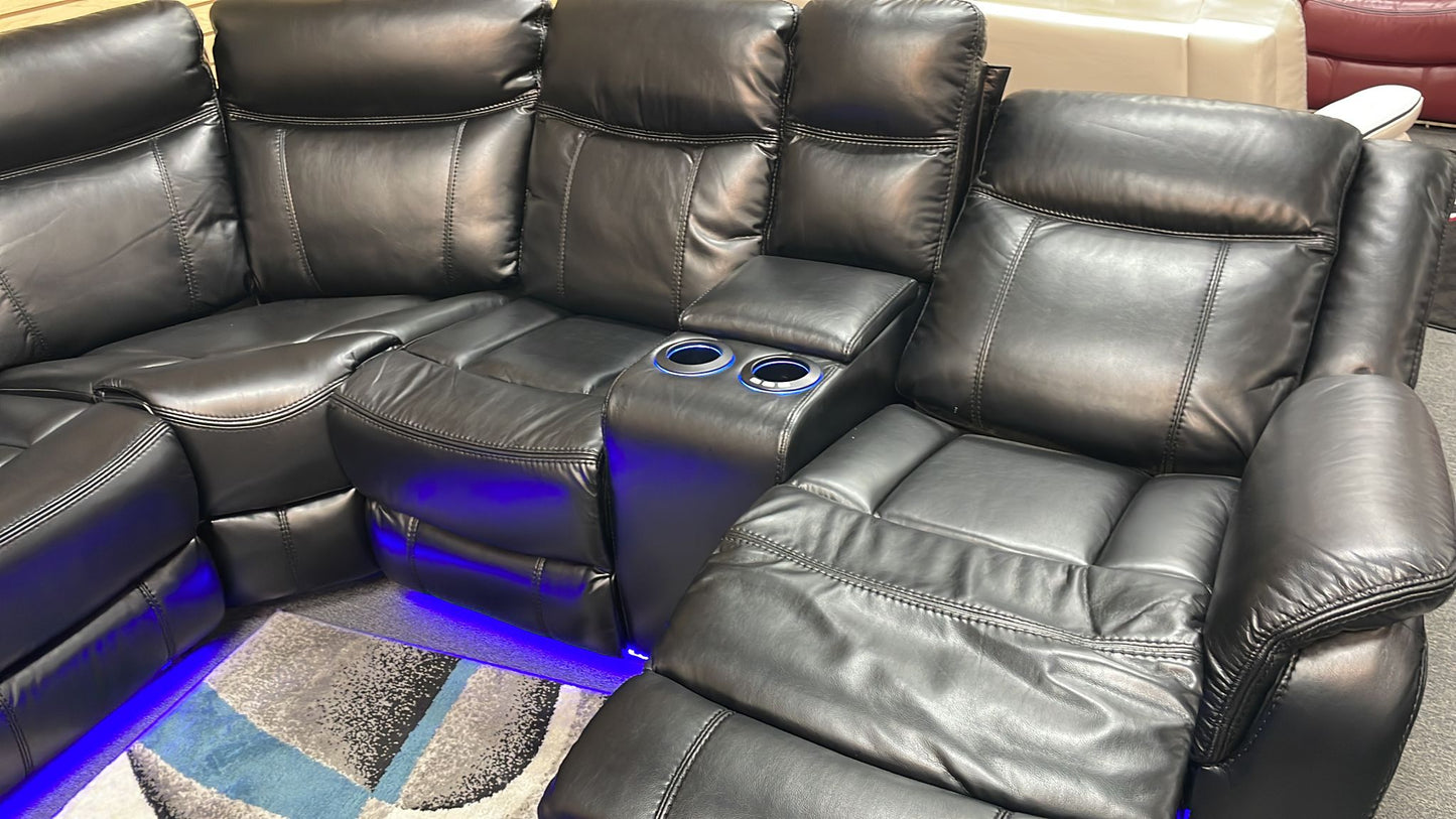 Led Power sectional with Bluetooth Speaker and USB
