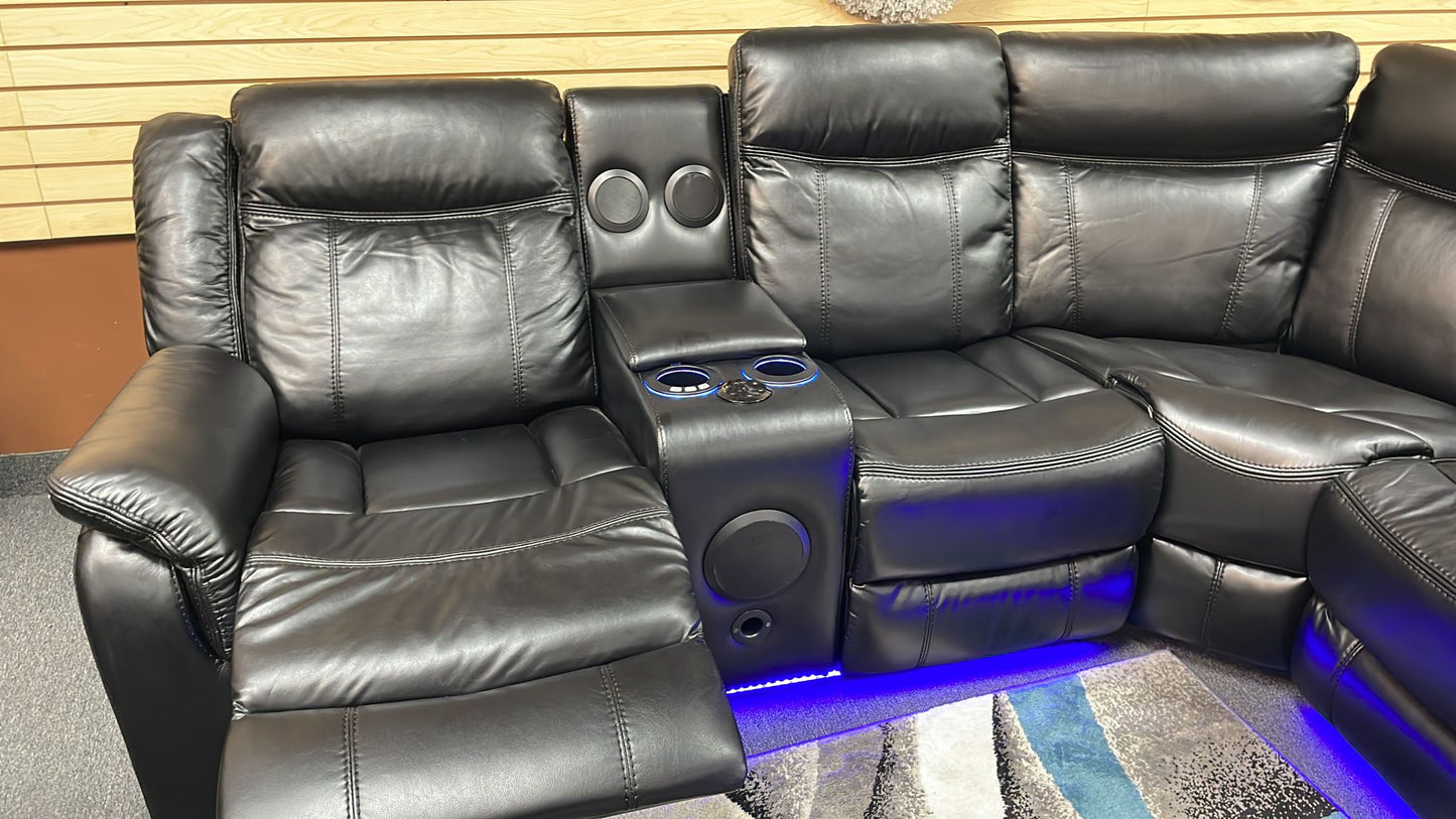 Led Power sectional with Bluetooth Speaker and USB