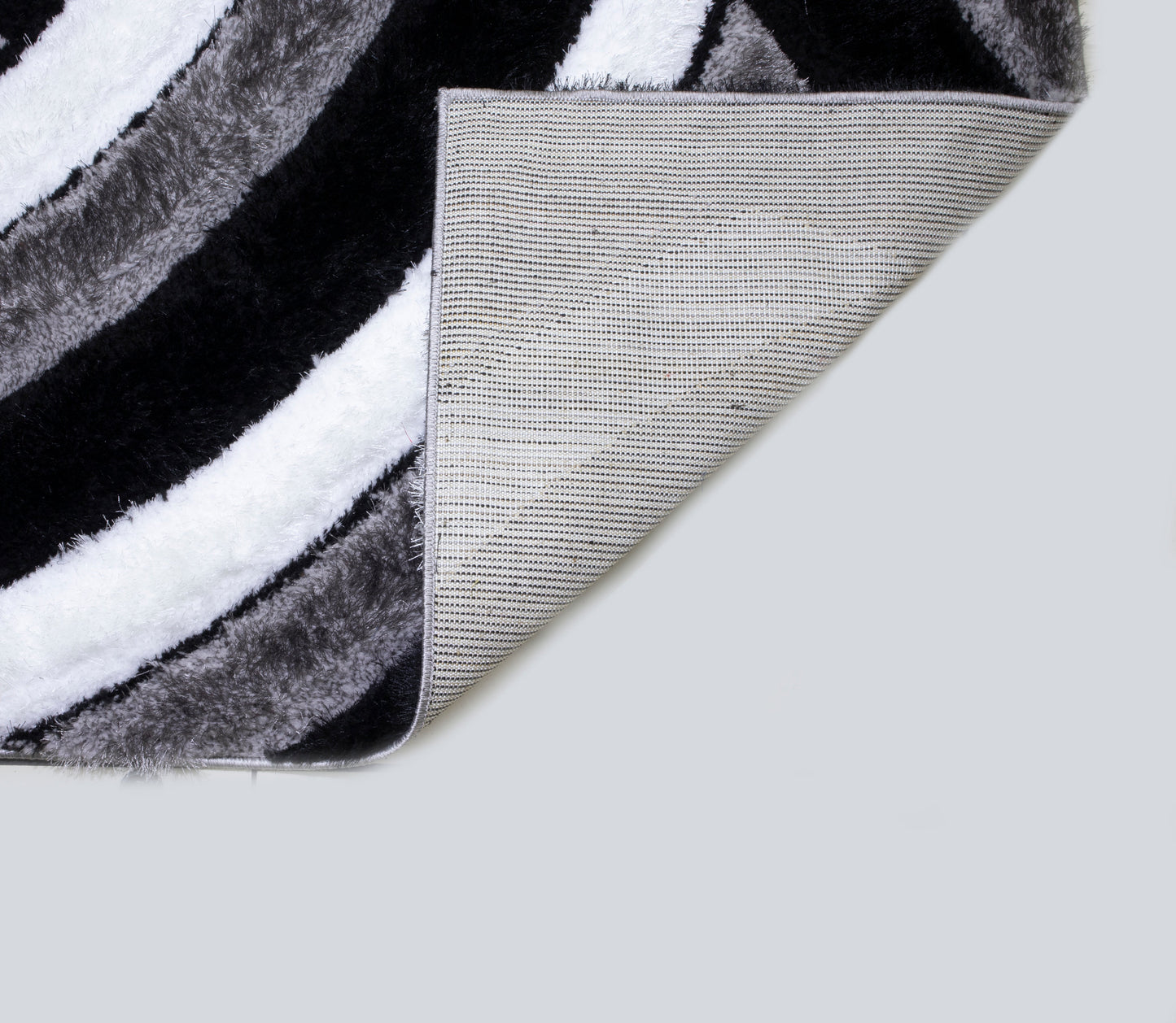 Colibri Shaggy 3D Gray-Black Area Rug 333