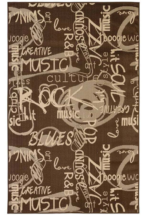Jazz Indoor/Outdoor Rugs Flatweave Contemporary Patio, Pool, Camp and Picnic Carpets FW 546
