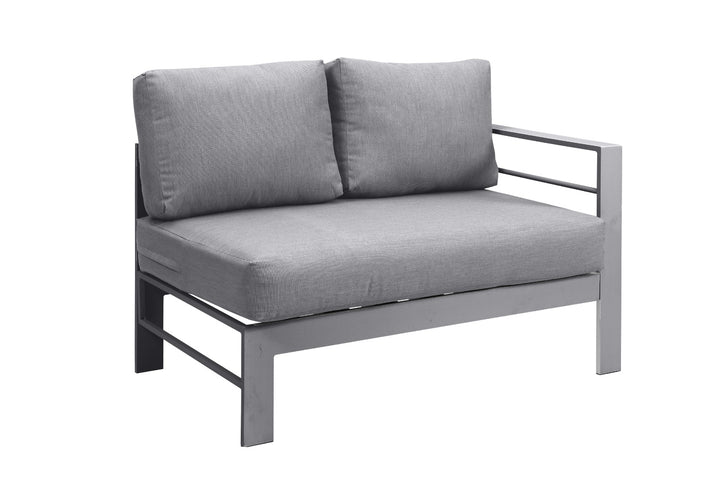 Staffora 6 Piece All Weather Aluminum Sectional with Cushions and Coffee Table