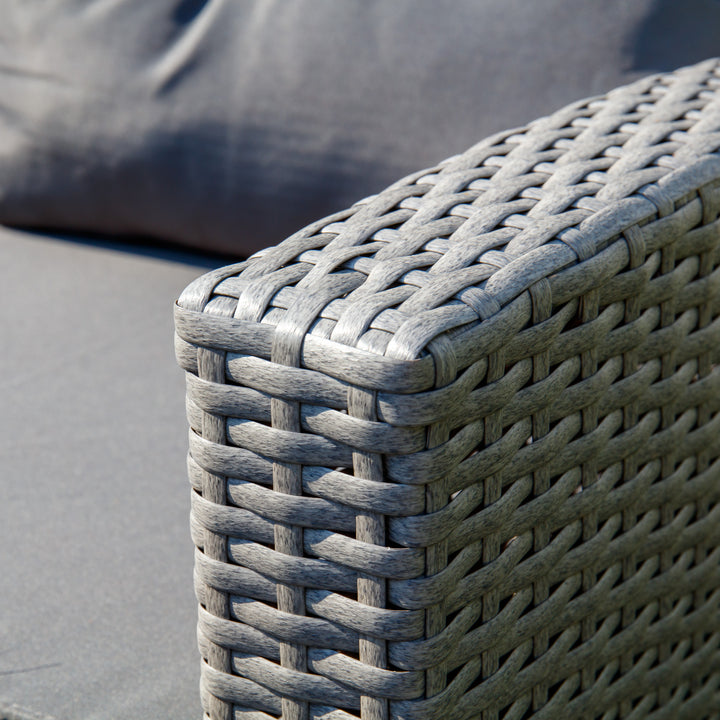 10 Piece Outdoor Wicker Rattan Moduler Dining Set - ASI-5566-GRAY