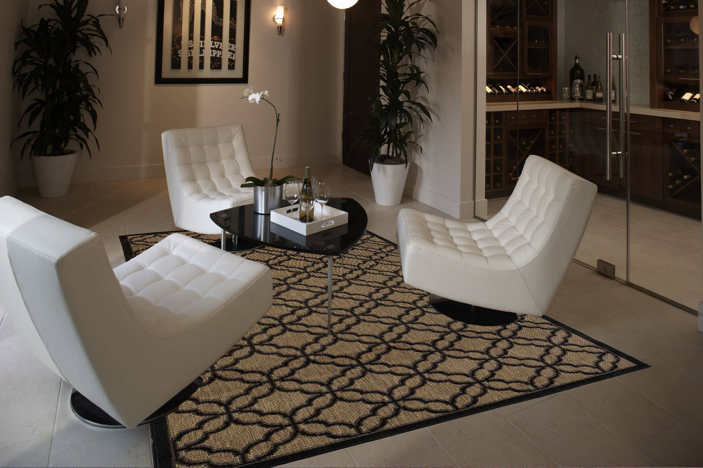 Festival Indoor/Outdoor Rugs Flatweave Contemporary Patio, Pool, Camp and Picnic Carpets FW 550 - Context USA - Area Rug by MSRUGS