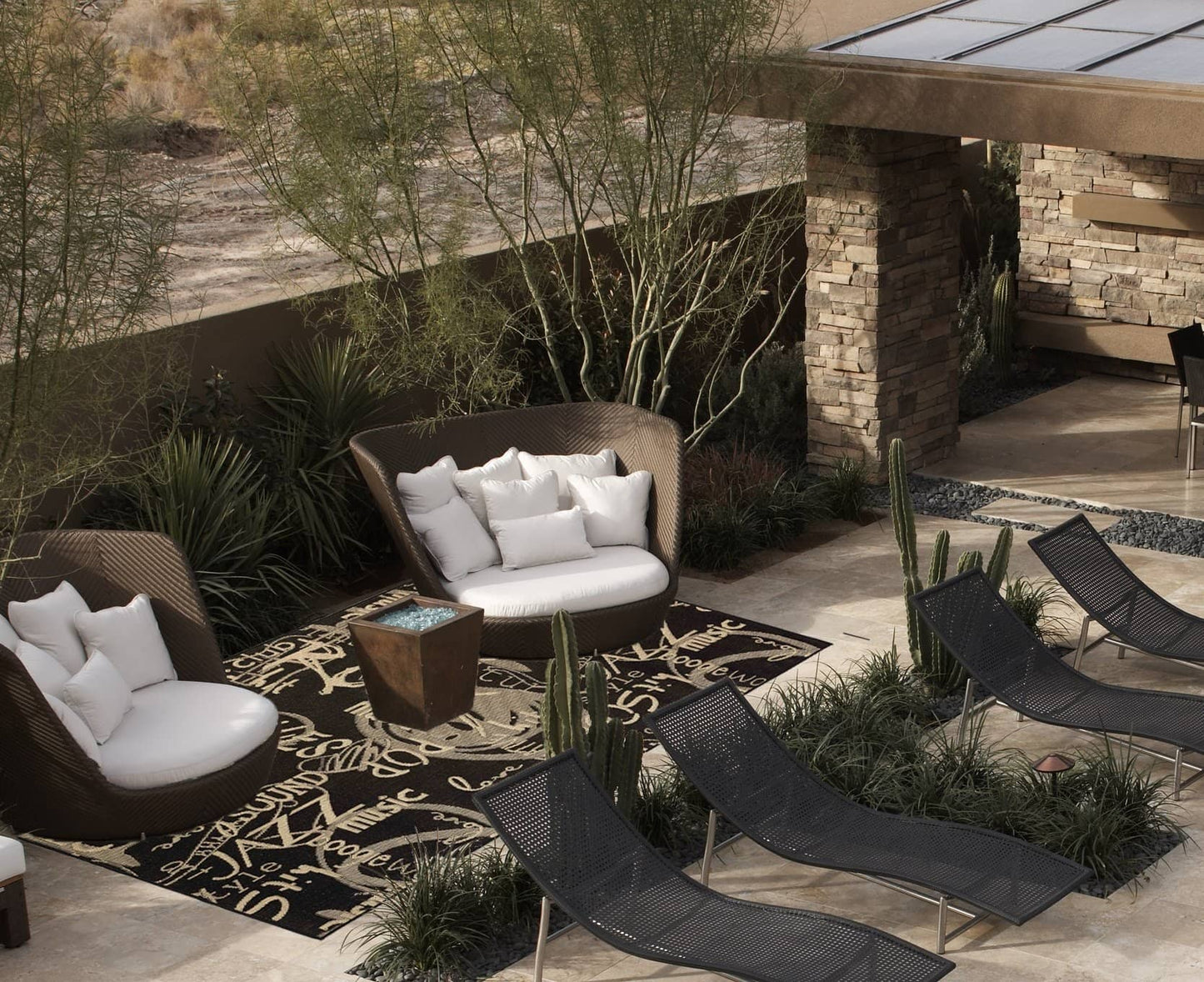 Jazz Indoor/Outdoor Rugs Flatweave Contemporary Patio, Pool, Camp and Picnic Carpets FW 546 - Context USA - Area Rug by MSRUGS