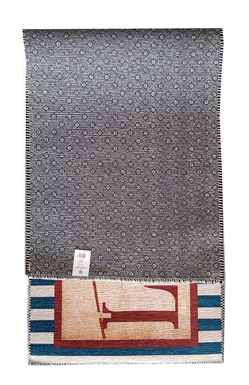 Artistic Print Laundry Mat with Non-Slip Backing
