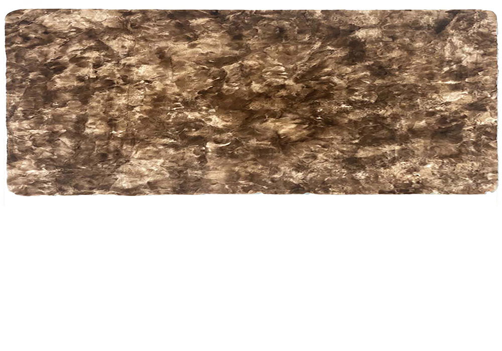 Ultra-Soft Rabbit Collection Faux Bunny Fur - Camel Brown