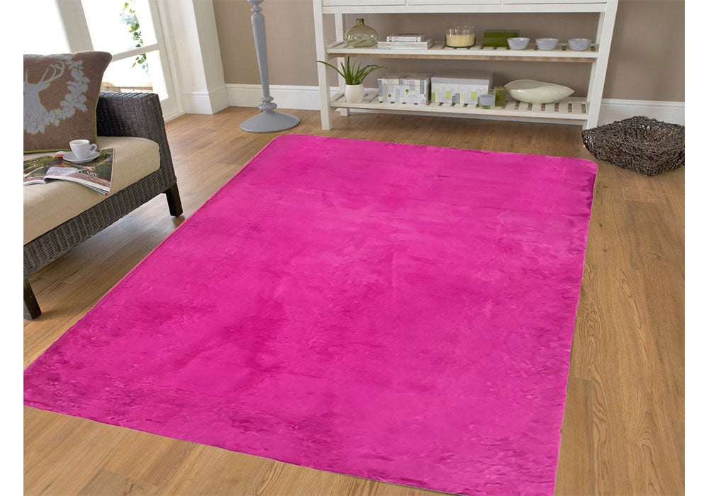 Ultra-Soft Rabbit Collection Faux Bunny Fur - Hot Pink