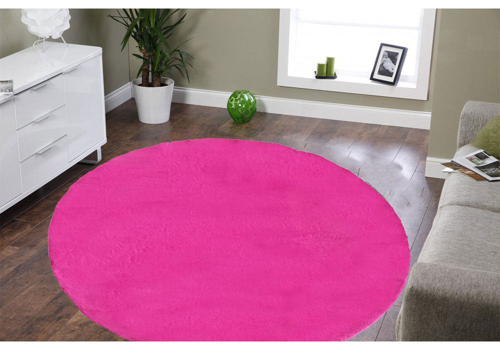Ultra-Soft Rabbit Collection Faux Bunny Fur - Hot Pink