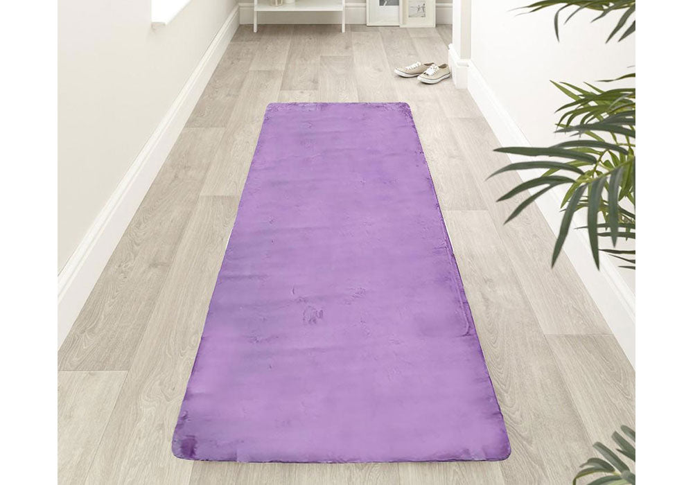 Ultra-Soft Rabbit Collection Faux Bunny Fur - Purple