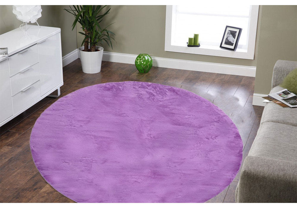 Ultra-Soft Rabbit Collection Faux Bunny Fur - Purple