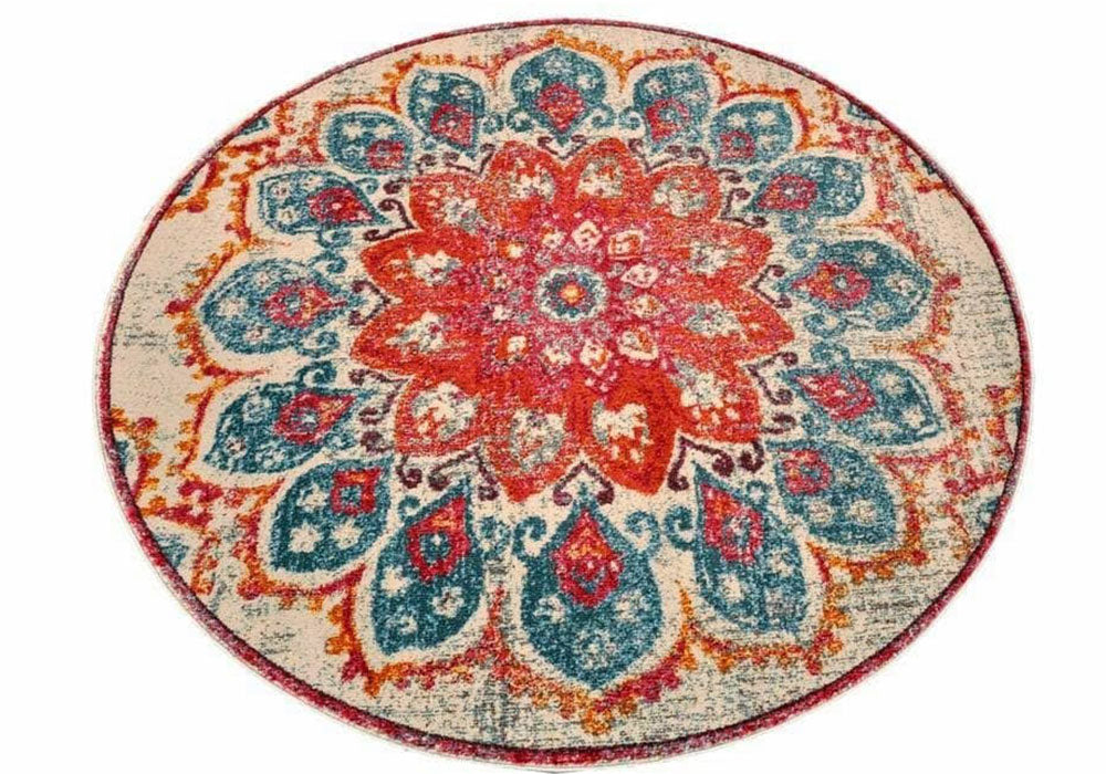 Pomegranate Bloom Vintage Area Rug V040A
