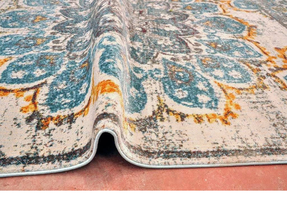 Pomegranate Bloom Vintage Area Rug V040A