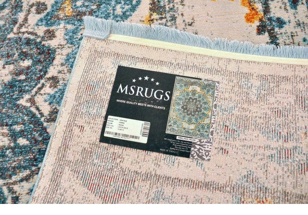 Pomegranate Bloom Vintage Area Rug V040A