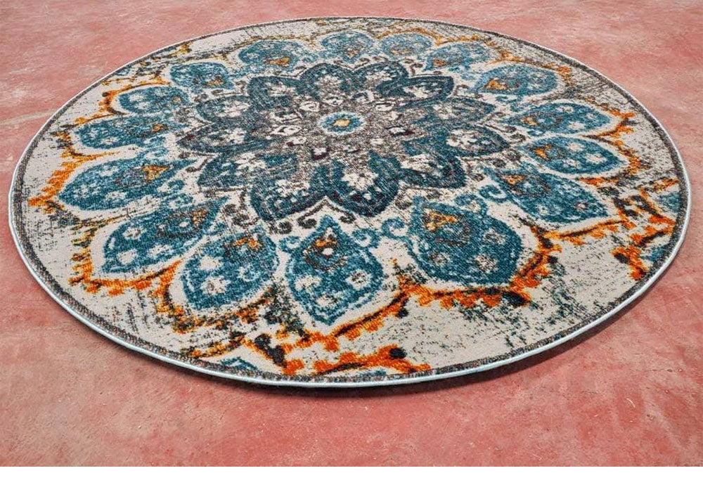 Pomegranate Bloom Vintage Area Rug V040A
