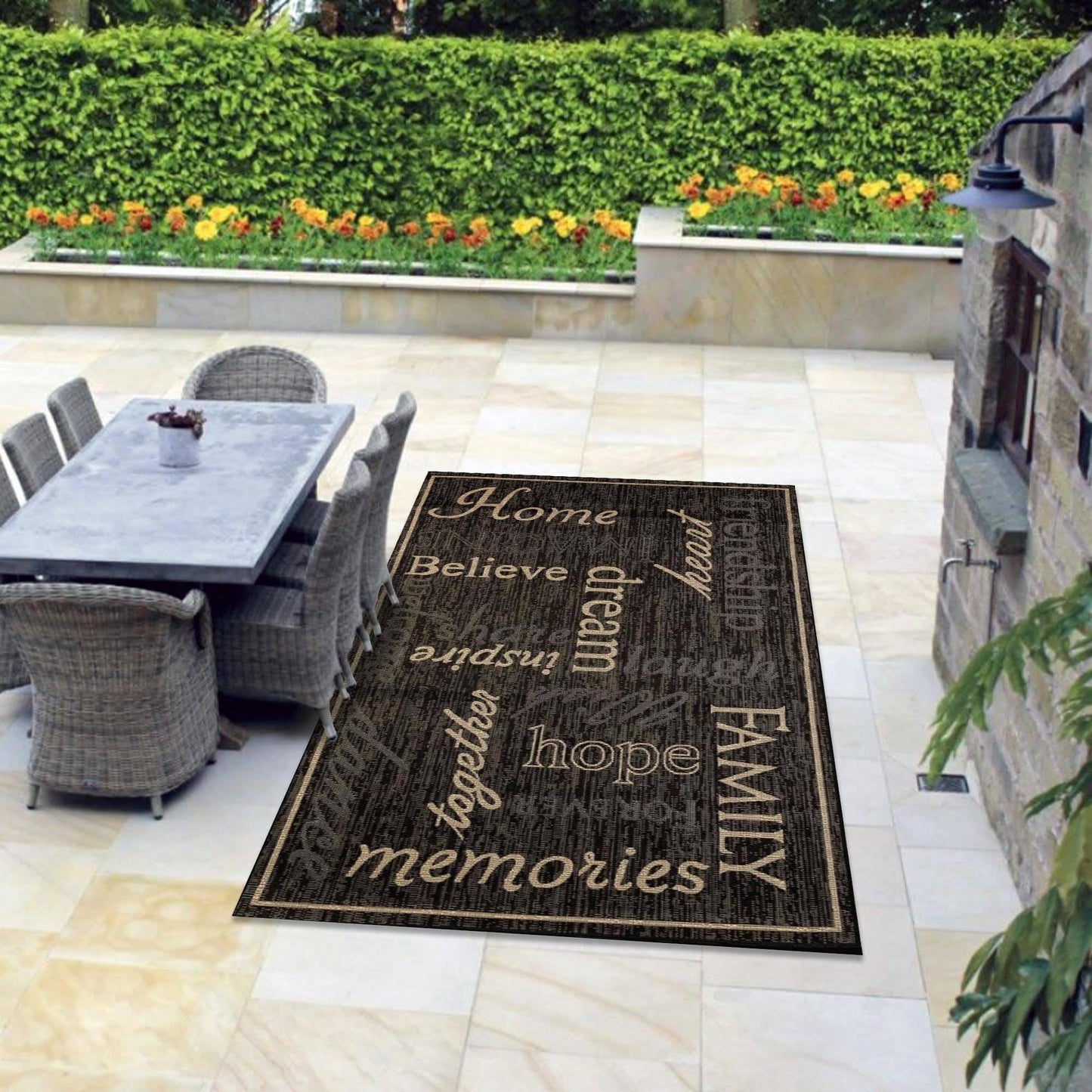 Home Indoor/Outdoor Rugs Flatweave Contemporary Patio, Pool, Camp and Picnic Carpets FW 444 - Context USA - Area Rug by MSRUGS