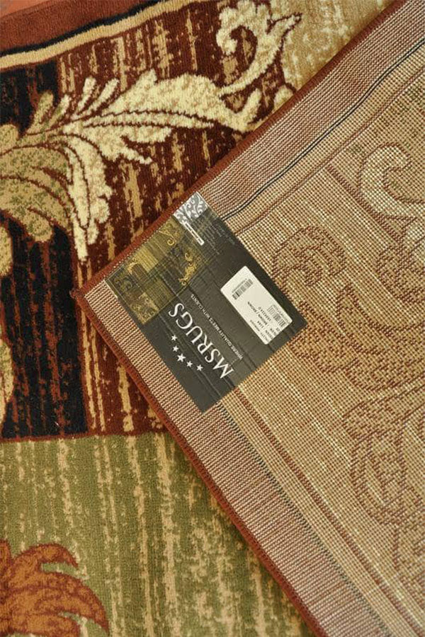 Wreath Leaf Brown/Beige Area Rug Nairobi 1164