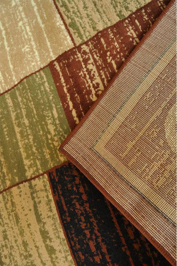 Wreath Leaf Brown/Beige Area Rug Nairobi 1164