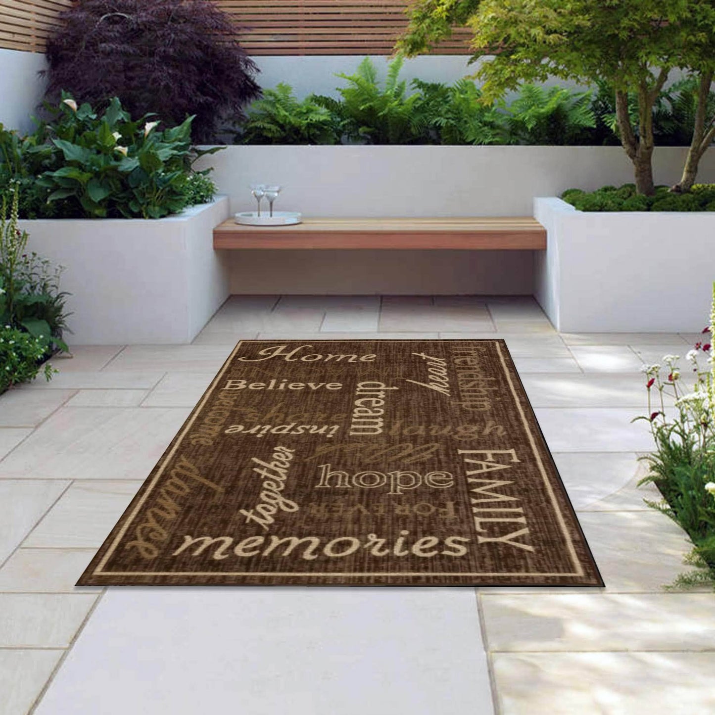 Home Indoor/Outdoor Rugs Flatweave Contemporary Patio, Pool, Camp and Picnic Carpets FW 444 - Context USA - Area Rug by MSRUGS