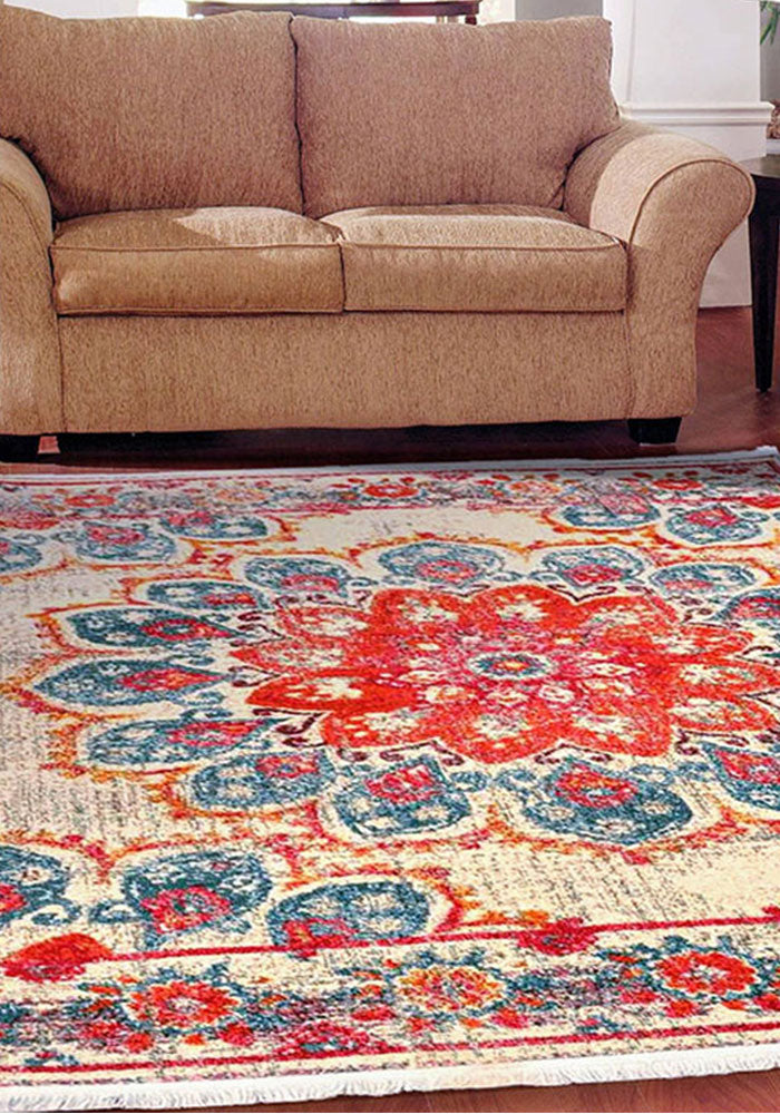 Pomegranate Bloom Vintage Area Rug V040A