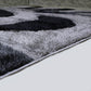 Colibri Shaggy 3D Gray - Black Area Rug 444
