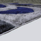 Colibri Shaggy 3D Blue Area Rug 444