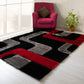 Shaggy 3D Red/Black Area Rug 199