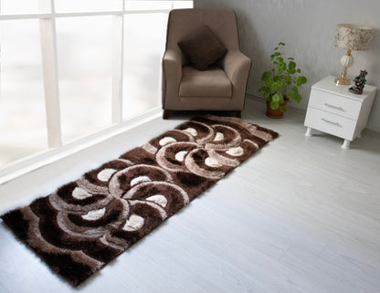 Colibri Shaggy 3D Brown-Beige Area Rug 999