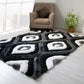 Colibri Shaggy 3D Gray-Black Area Rug 151