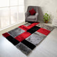Colibri Shaggy 3D Gray-Red Area rug 161