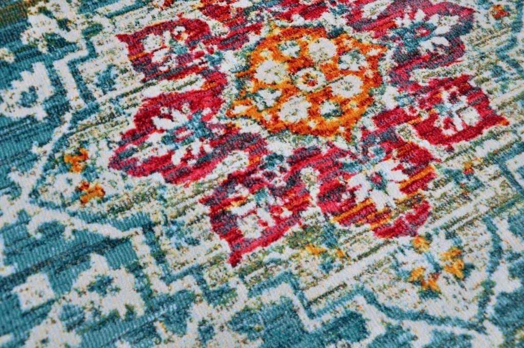 Rosette Imprint Vintage Area Rug V089A - Context USA - Area Rug by MSRUGS