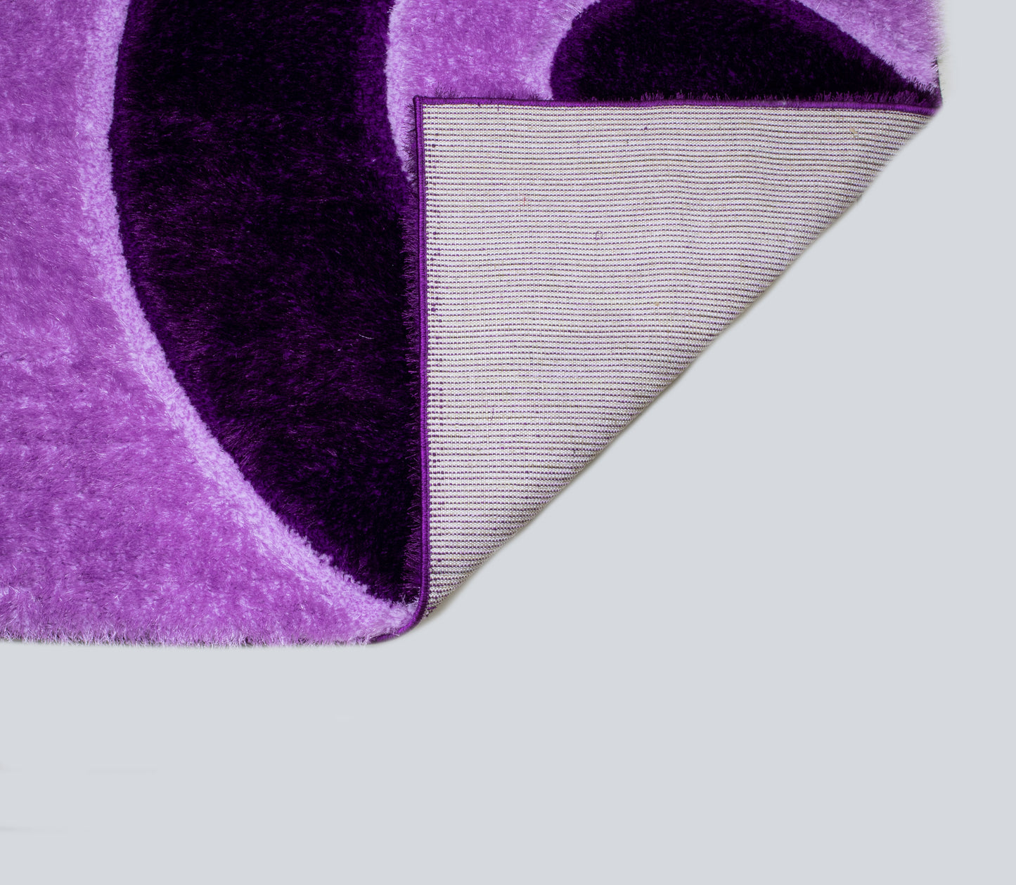 Colibri Shaggy 3D Purple Area Rug 5' x 7' 999