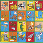 Animal Friends Playful Alphabet ABCD Kids Fun Area Rug