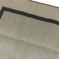 Border Design Gray Charcoal Gray Reversible Indoor/Outdoor Mat Area Rug with Bag