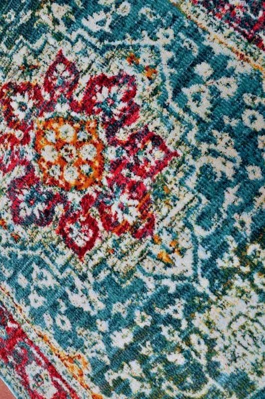 Rosette Imprint Vintage Area Rug V089A - Context USA - Area Rug by MSRUGS