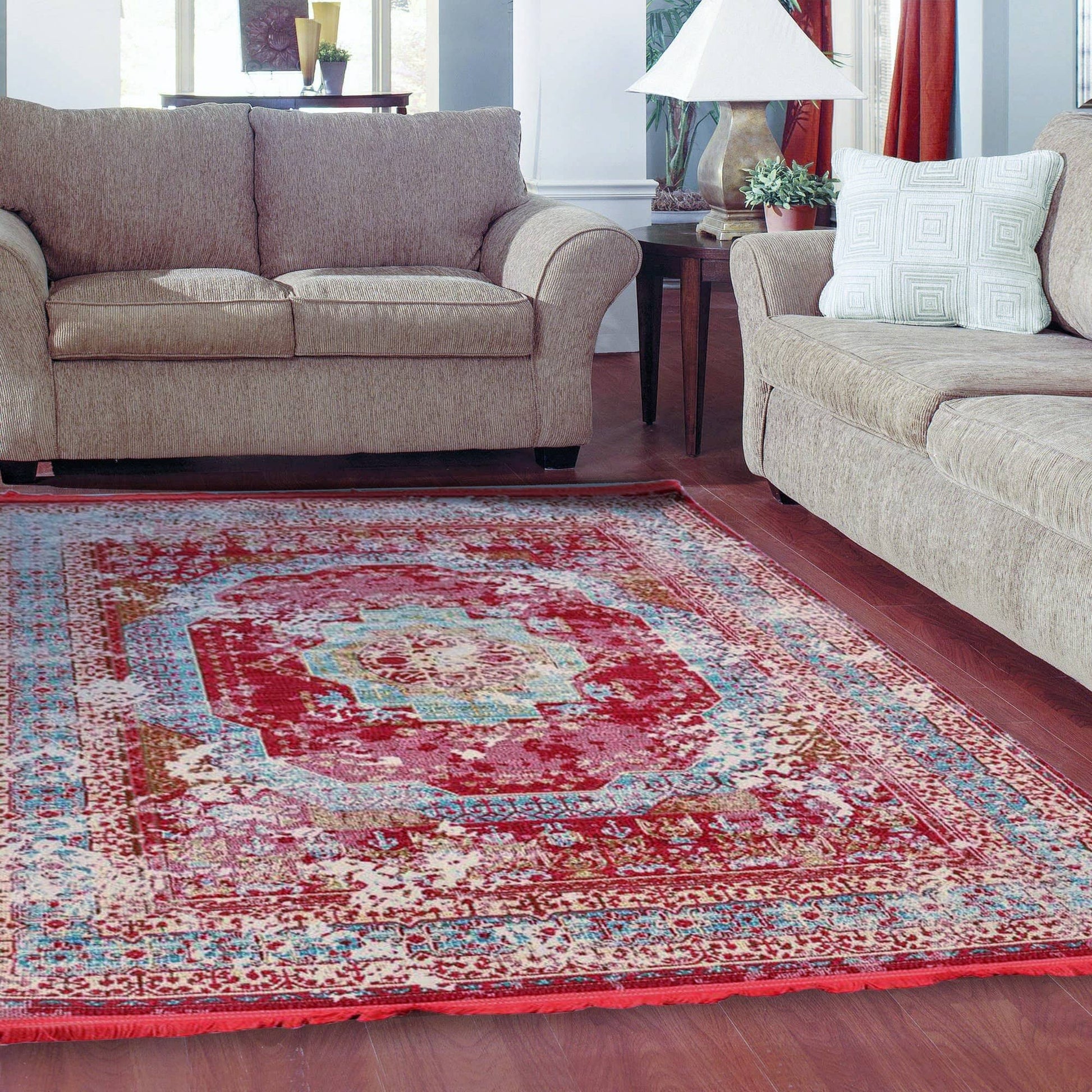 Magenta Rooted Vintage Area Rug V051A - Context USA - Area Rug by MSRUGS