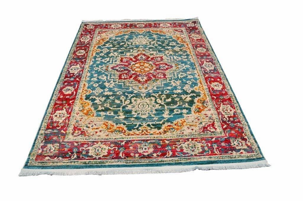 Rosette Imprint Vintage Area Rug V089A - Context USA - Area Rug by MSRUGS