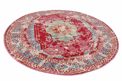 Magenta Rooted Vintage Area Rug V051A - Context USA - Area Rug by MSRUGS