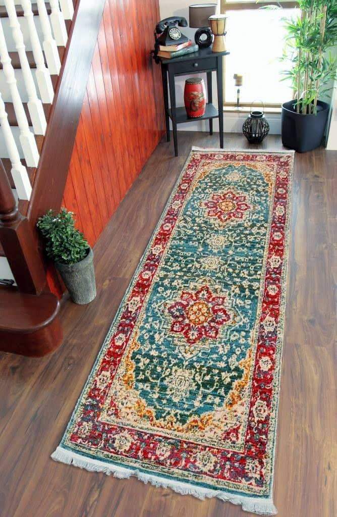 Rosette Imprint Vintage Area Rug V089A - Context USA - Area Rug by MSRUGS