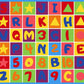 Kids Letters Numbers and Shapes Playful Kids Fun Area Rug
