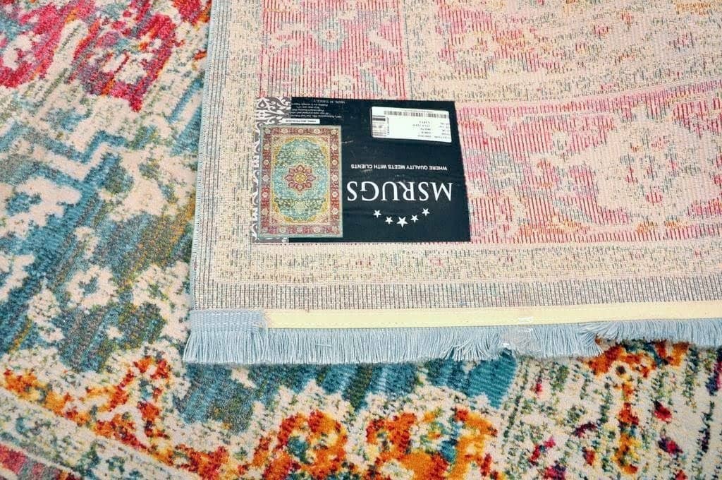 Rosette Imprint Vintage Area Rug V089A - Context USA - Area Rug by MSRUGS