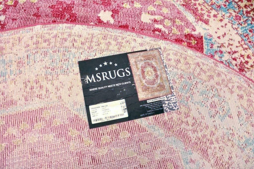 Magenta Rooted Vintage Area Rug V051A - Context USA - Area Rug by MSRUGS