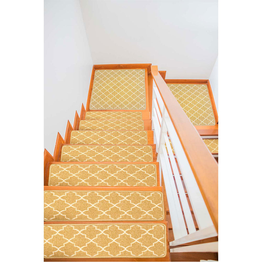 Escalade Collection Modern Soft Cozy Non Slip 13-piece Stair Treads with Landing Mat