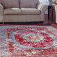 Magenta Rooted Vintage Area Rug V051A