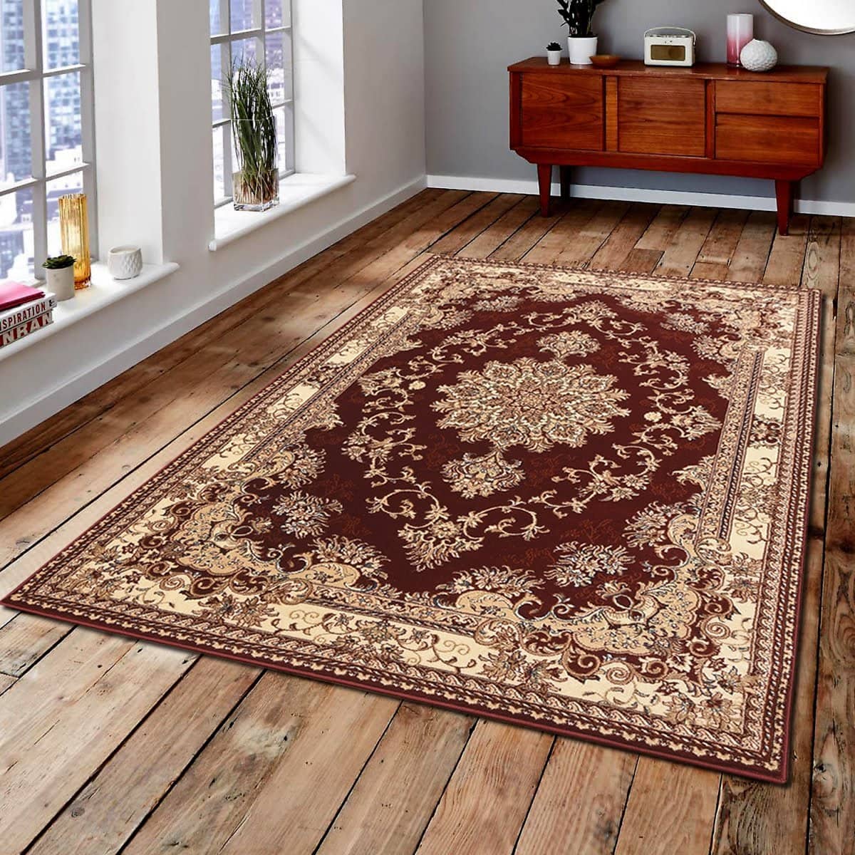 Persian Style Traditional Oriental Medallion Area Rug Empire 350 - Context USA - AREA RUG by MSRUGS